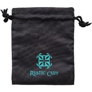 Rustic Cuff Black Jewelry Pouch